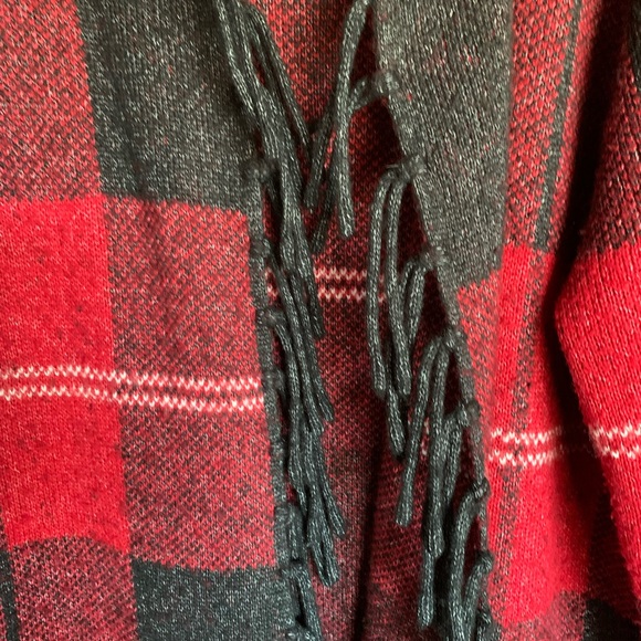 Adrienne Vittadini women’s 2x long sweater duster cardigan blackish gray plaid - Picture 16 of 16